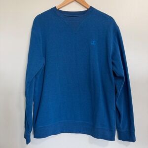 DC Shoes Crewneck Sweatshirt Blue Mens XL Skateboarding Pullover